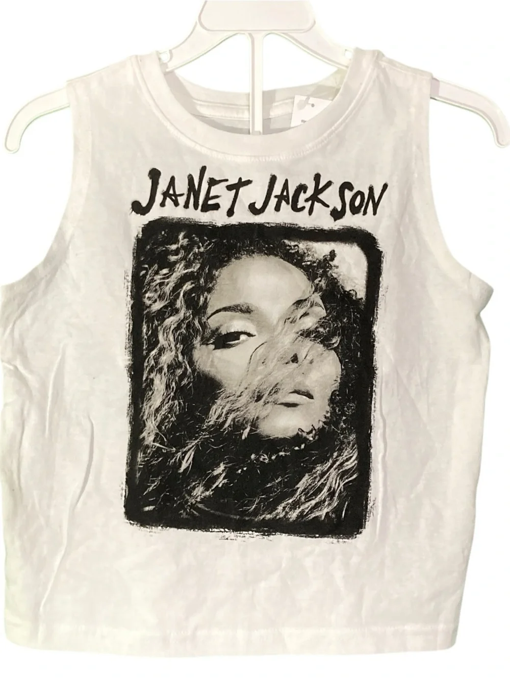 NEW Kids Janet Jackson Graphic Sleeveless Muscle Tank Top - Size Small